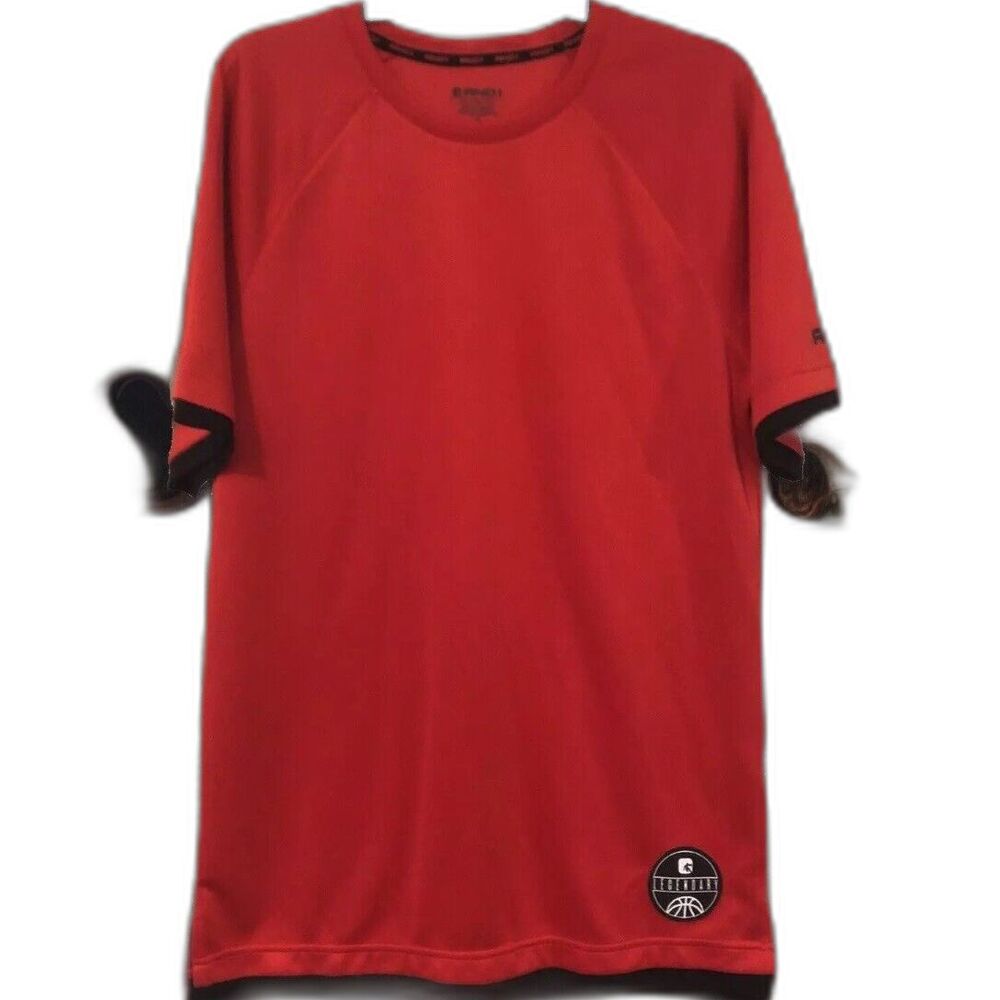 AND1 Basketball Shirt Medium M Red Stop Sweating Me Legendary Graphic Tee Mens